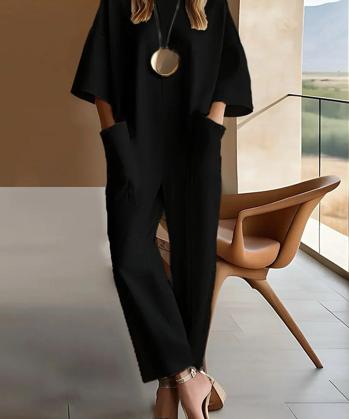 Claudia | Salopetă Elegantă Fluidă