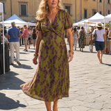 Virel | Rochie Midi Relaxată cu Imprimeu Floral