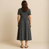 Corazon™ | Rochie midi cu decolteu în formă de V