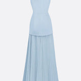 Molly | Rochie lungă plisată