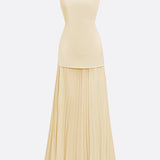 Molly | Rochie lungă plisată