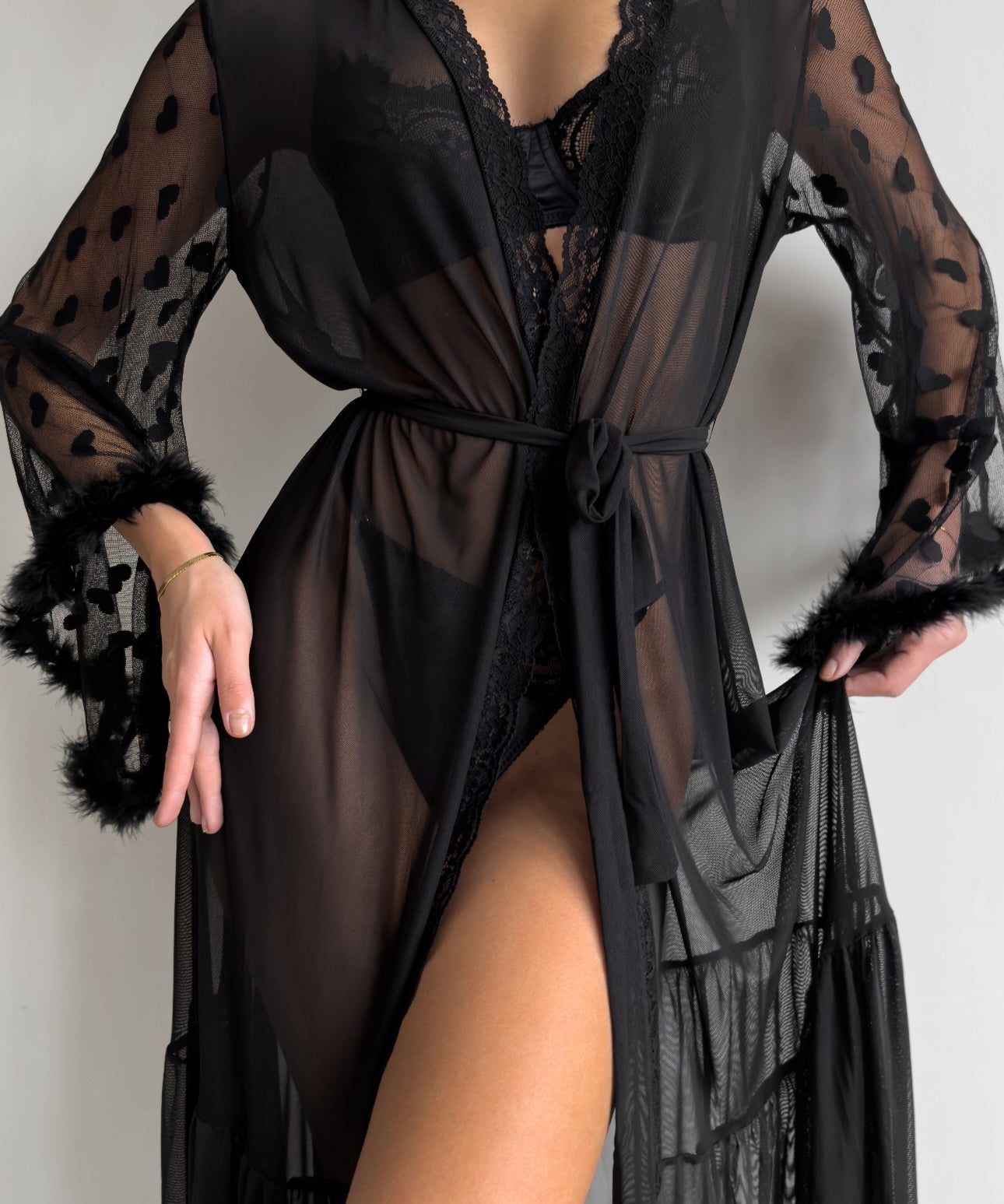 Keira™ | Kimono din Dantelă Transparentă