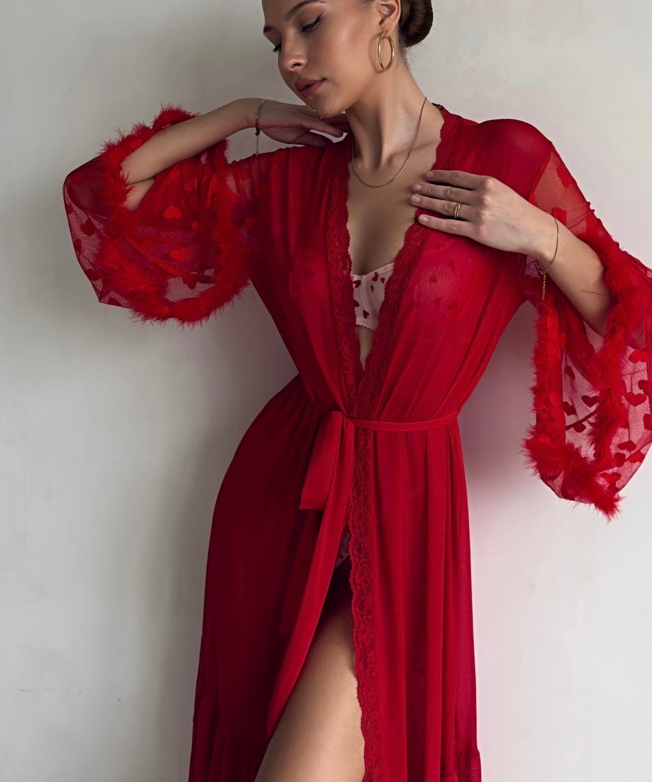 Keira™ | Kimono din Dantelă Transparentă