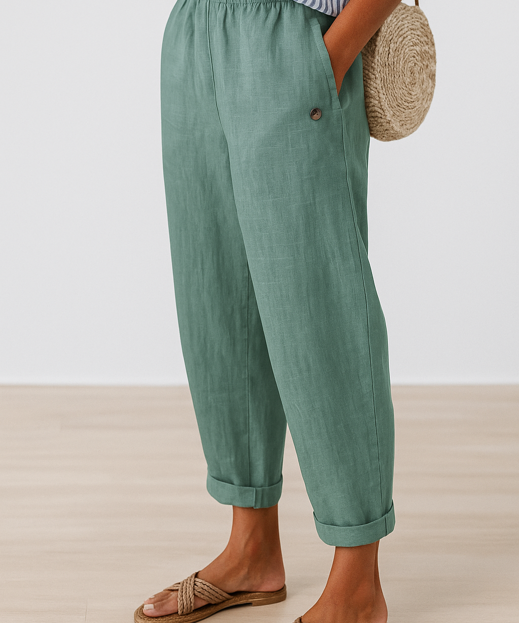 Noraya | Pantaloni eleganți cu buzunare laterale