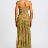 Cireya – Rochie Maxi de Damă cu Model Floral Elegant
