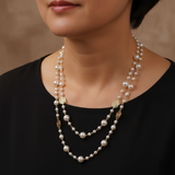 Leena™ | Colier elegant din aur cu perlă