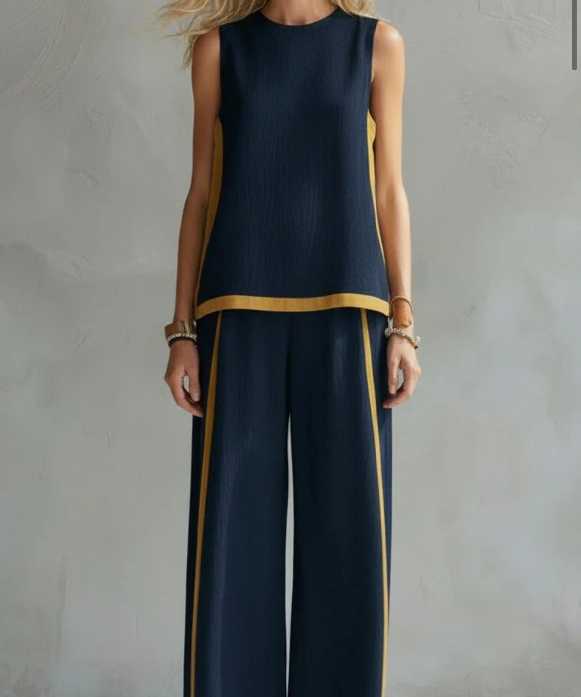 Leila | Set elegant complet din bumbac și in