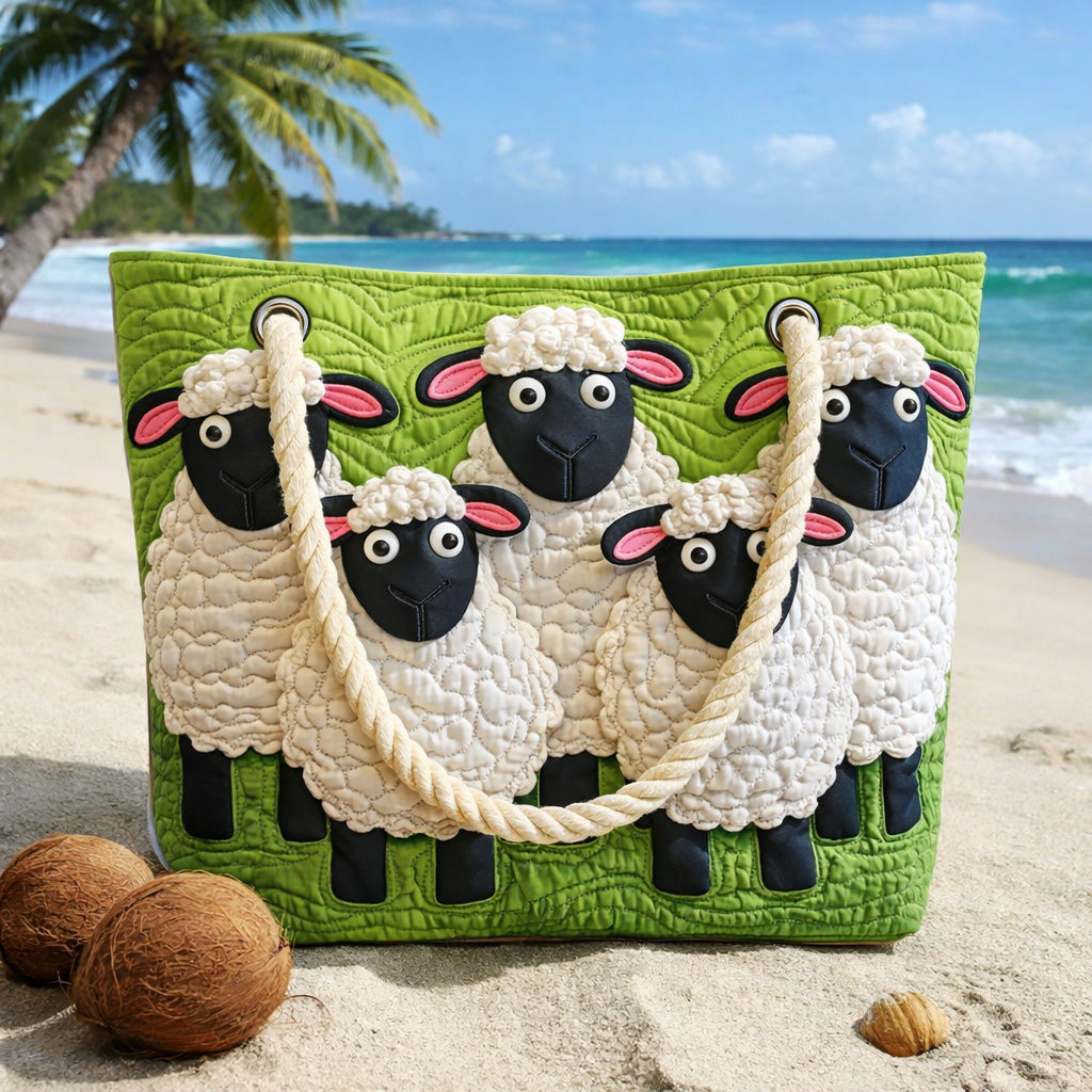 Geantă de Plajă Matlasată Sheep Heaven