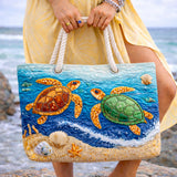 Tropical Turtle Geantă de Plajă Matlasată