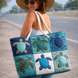 Matlasată Blue Turtle Geantă de Plajă