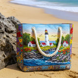 Geantă de Plajă Matlasată Lighthouse Glow