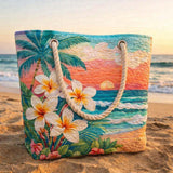 Tropical Vibe Geantă de Plajă Matlasată