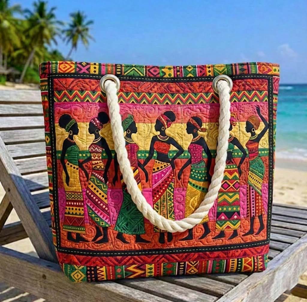 Geantă de Plajă Matlasată Melanin Queens