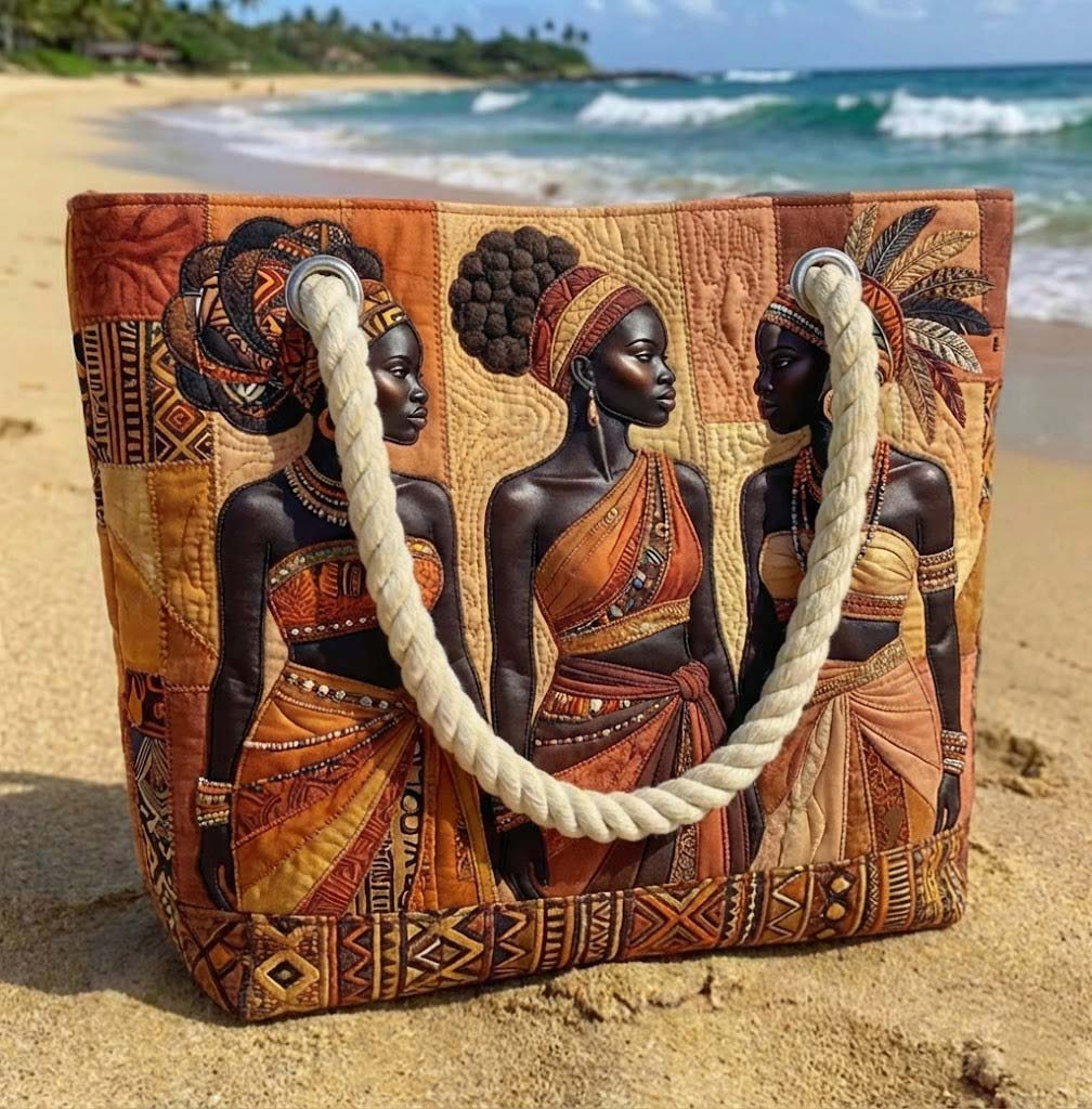 Geantă de Plajă Matlasată Melanin Queens