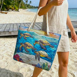 Geantă de Plajă Matlasată Sea Turtle