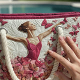 Elegant Geantă de Plajă Matlasată Ballerina