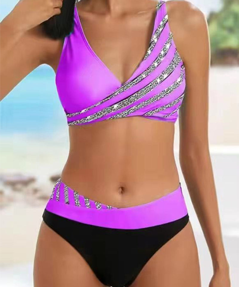 Mona – Bikini imprimat în tonuri calde