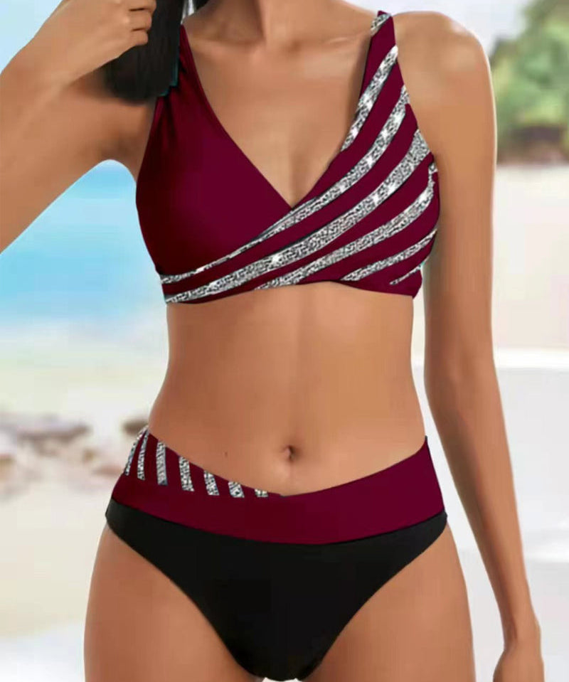 Mona – Bikini imprimat în tonuri calde