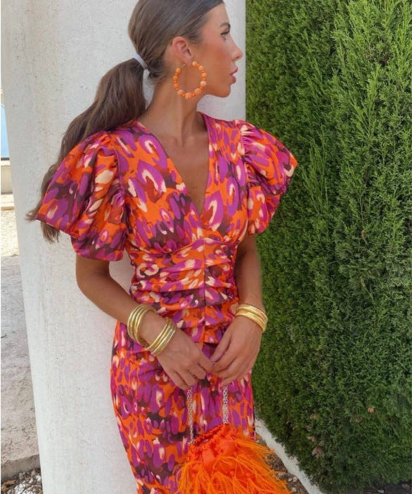 Aurora | Rochie lungă vibrantă