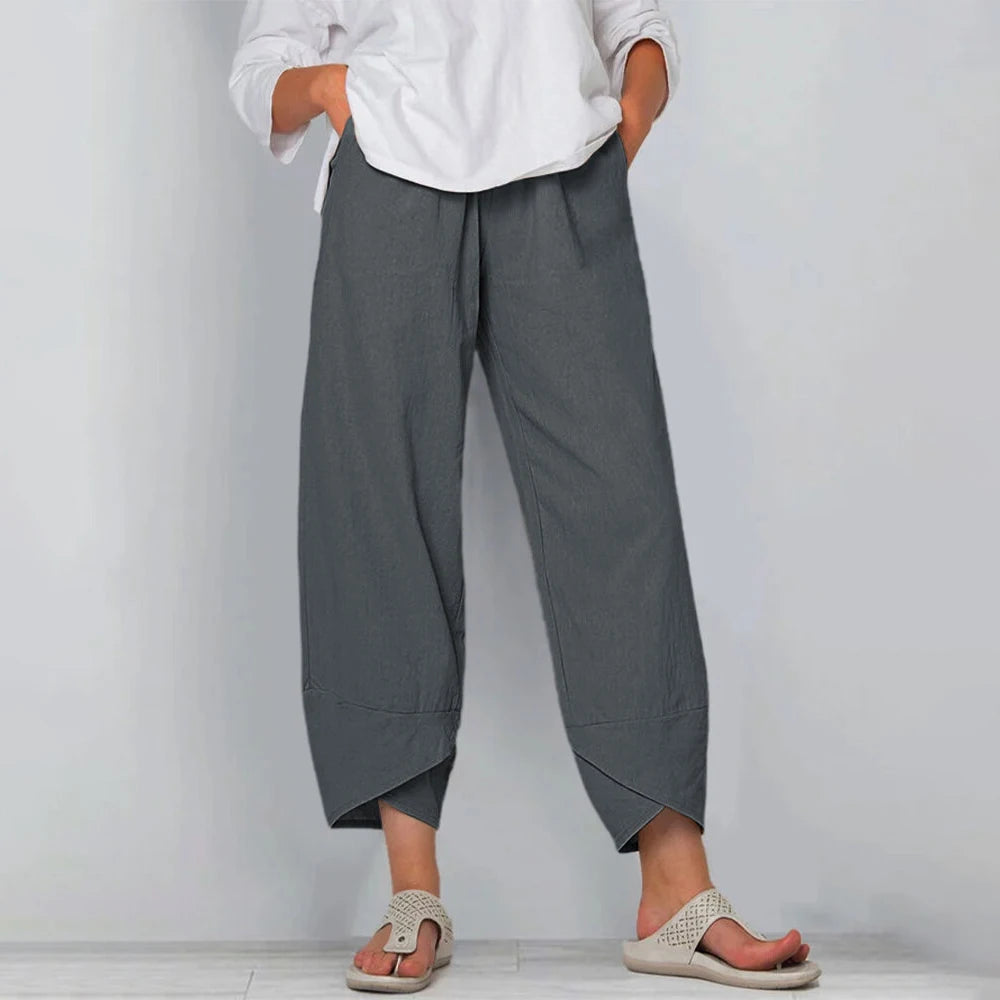 Eletta - Pantaloni cu Picior Larg