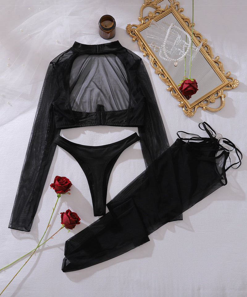 Alessandra™ | Set de Top Scurt din Dantelă Romantică cu Chiloți