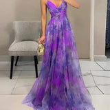 Giselle – Rochie maxi fermecătoare cu imprimeu floral