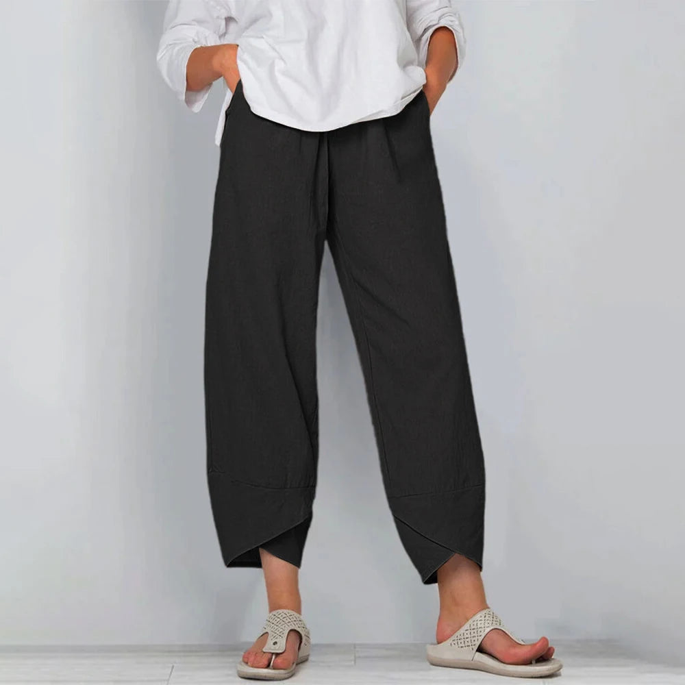 Eletta - Pantaloni cu Picior Larg