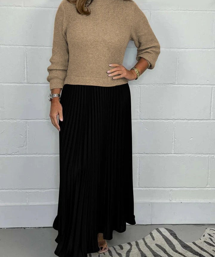 Maeve | Rochie Maxi Plisată