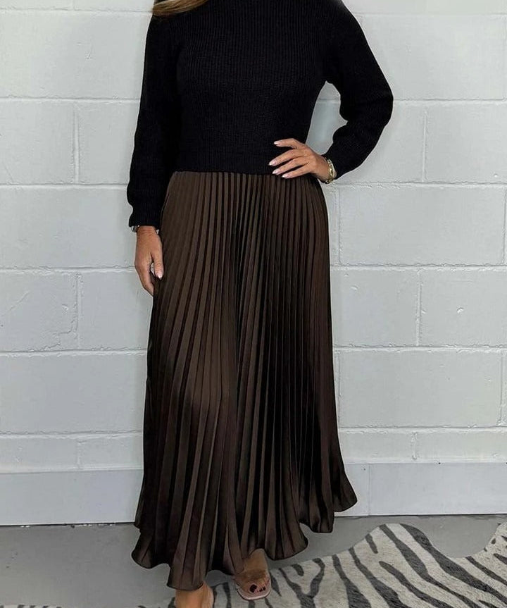 Maeve | Rochie Maxi Plisată