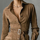 Clara | Rochie midi cu mânecă lungă