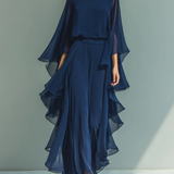 Elyssa - Set Elegant Din șifon Cu Volane