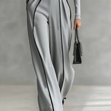 Vera™ - Set elegant cu detalii contrastante