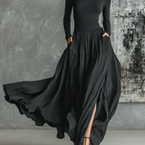 Eva™ - Set elegant cu fustă plisată