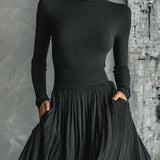 Eva™ - Set elegant cu fustă plisată