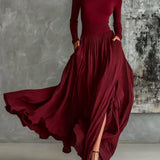 Eva™ - Set elegant cu fustă plisată