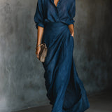 Sara™ - Set elegant cu fustă lungă