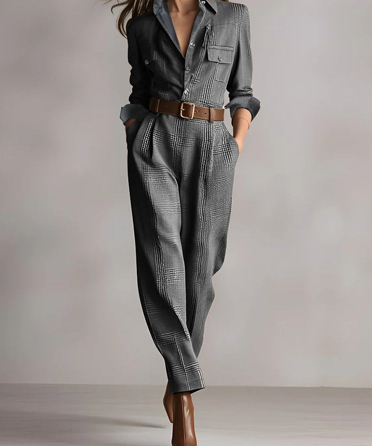 Anna™ - Salopetă elegantă în carouri