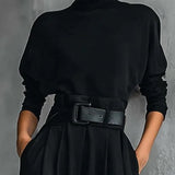 Lisa™ - Set negru din 2 piese cu curea