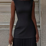 Molly | Rochie lungă plisată