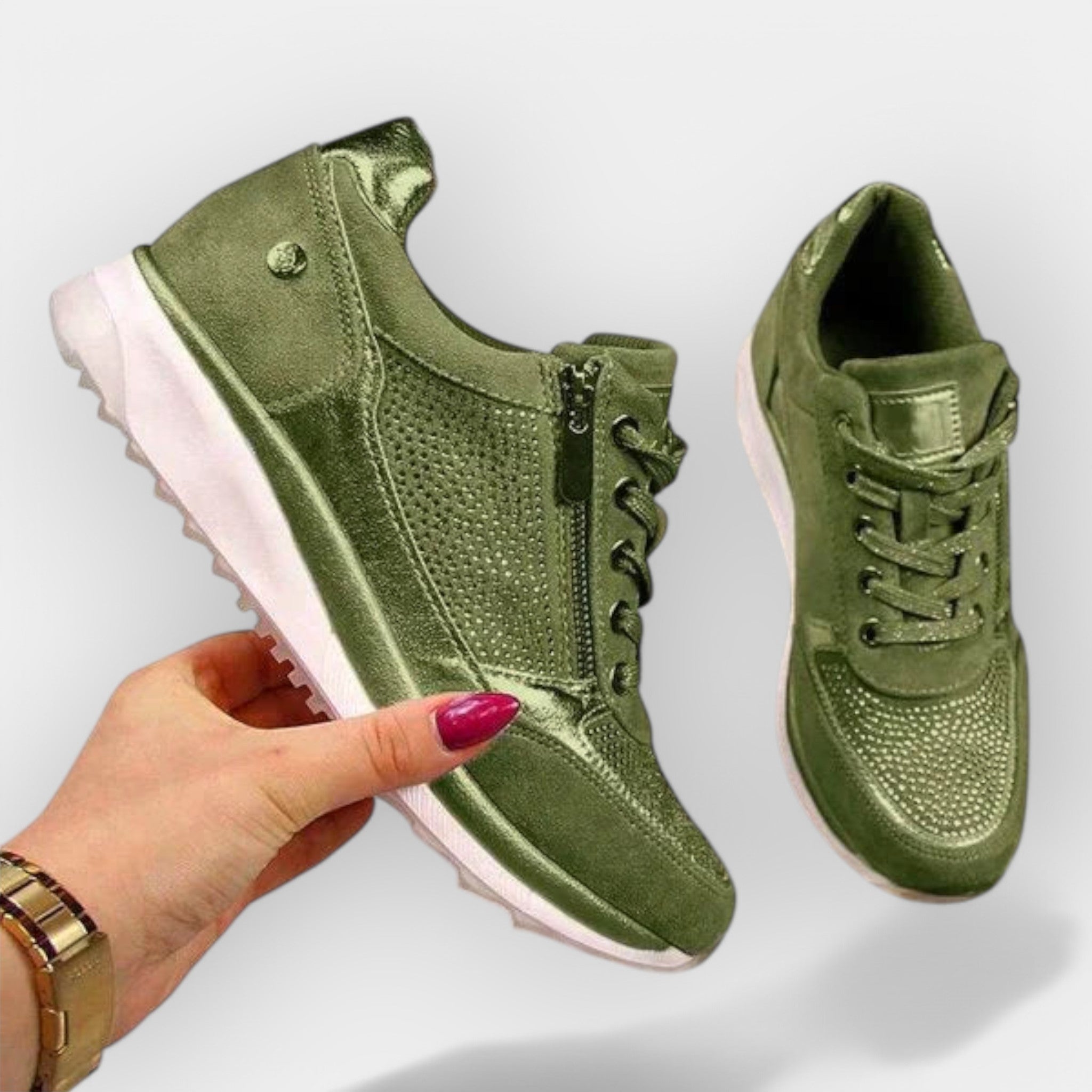 Adidasi anatomici cu fermoar