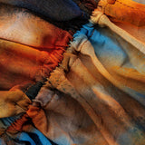 Siena | Set costum de baie cu croială încrucișată și pareo cu acuarelă