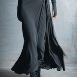 Ilinca | Rochie maxi cu nod lateral