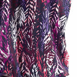 penacho | Set de tankini cu imprimeu de pene care acoperă abdomenul