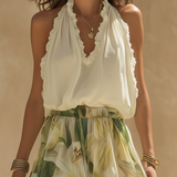 Lysandra™ | Ansamblu Fluid Elegant cu Imprimeu Floral