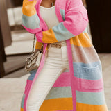 Noemi | Cardigan cu Dungi Pastel