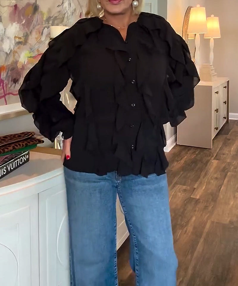 Serenă | Cămașa Volant Paloma