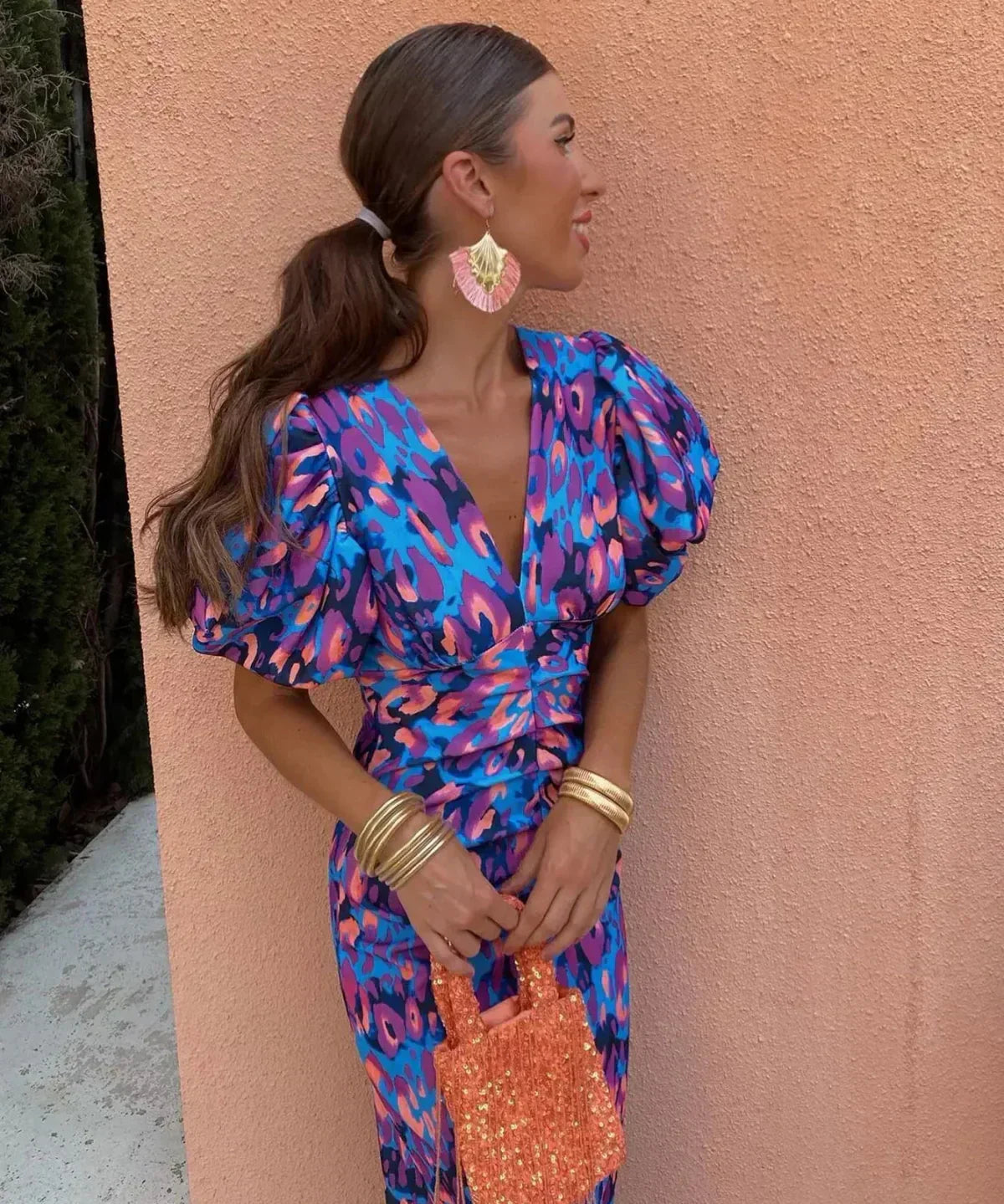 Aurora | Rochie lungă vibrantă