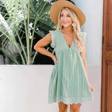 Isabella™ | Rochie mini cu broderie