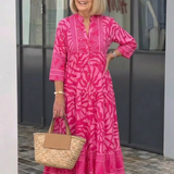 Marielle | Rochie Maxi cu Nasturi pe Față